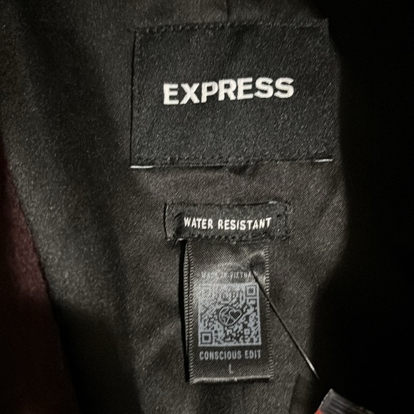 Express Dark Burgundy Trench - Picture 2 of 4